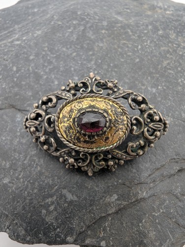 Vintage trachten brosche 835 - brosche,