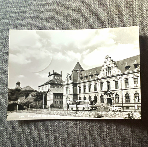 Ansichtskarte zeitz hauptpost - ansichtskarte,