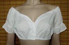 WEISSE DIRNDLBLUSE - TRACHTENBLUSE - COTTON - JENNIFER TAYLOR - GR. S