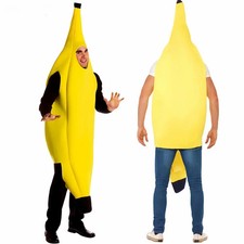 Lustiges Bananen-Kostüm Unisex Set für Kinder Erwachsene Party Bühnenauftritt