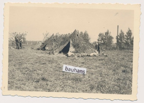 Foto wehrmacht zeltlager - zeltlager,, tarn