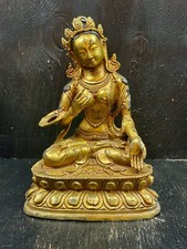 alter Bronze Buddha, Weise Tara Mahayana Statue der Erleuchtung Bangkok Thailand
