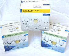 6x Weingläser und 12x