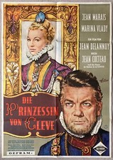 Marina Vlady Jean Marais Die Prinzessin von Cleve Filmplakat Jean Coctean