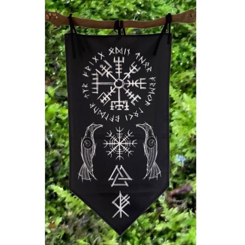 Banner wikinger vegvisir - wikinger, runen