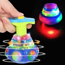 1 X Rotating Gyroscope Spinning Outdoor Children Toy Game Luminous Playful Music