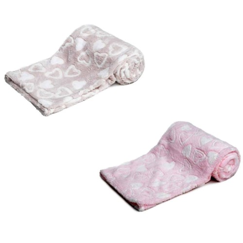 Coral hearts baby - hearts,