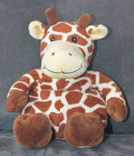 Warmies Plüsch Giraffe, Mikrowellen-Erwärmbarer, Gewichteter Teddy, 24 cm groß