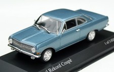 Opel Rekord A Coupé Bj. 1963-1965, blaumetallic, Minichamps-Modell M. 1:43, OVP