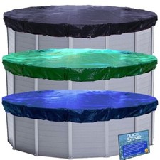 Poolabdeckung Rund | Sommer & Winter Poolplane UV-Resistente Abdeckplane 200g/m²