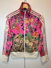 ADIDAS ORIGINALS FIREBIRD TT Jacke Damen Bunt Muster Blumen Gr. 34 Retro Vintage