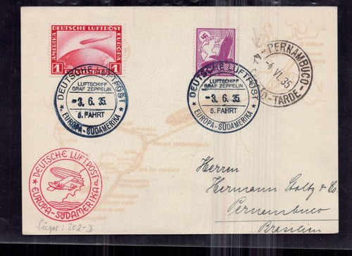 Graf zeppelin beleg - zeppelin, 5