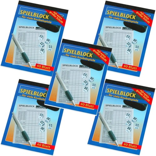 Senioren spielblock - 5x,