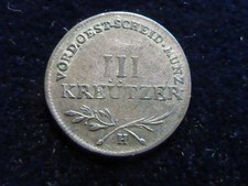 3 Kreuzer 1795 H, Burgau, Franz II., Silber ! vz+ !!  Erhaltung !! RR