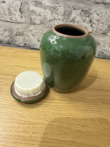 Vintage stil grüne keramik - grüne,