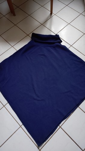 Damen fleece poncho blau - damen,