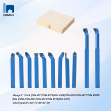 11 Stück Hartmetall Drehbank