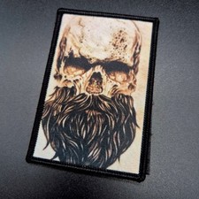 Aufnäher Patch Abzeichen Taktischer Bart Soldat Bundeswehr Klett Flausch EDC