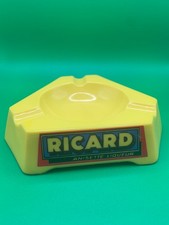 Französischer Vintage Ricard gelber Keramik Opalex Bar/Bistro Aschenbecher