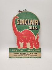 Seltene Sinclair Oil Werbepappe – Italienische Ausführung – Antikes Werbeschild 