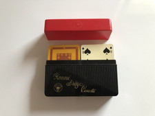 Romme Bridge Canasta Kartenspiel in dekorativer Dose Box Etui zur Aufbewahrung