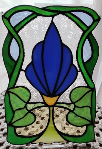 Tiffany fensterbild blaue - tiffany,