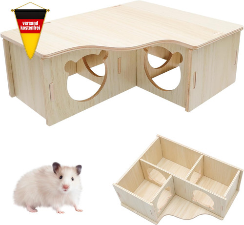 Hamsterhaus holz zimmer - hamsterhaus,