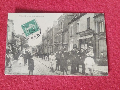 Cpa vierzon rue - cpa, 18
