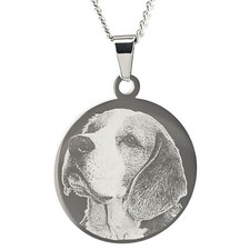 Edelstahlanhänger Kette Rund Anhänger Fotogravur Gratis Gravur Geschenk Liebe 