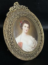 Antikes Miniaturportrait