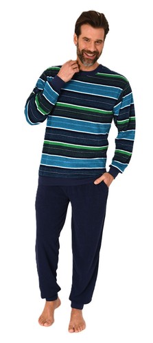 Herren frottee schlafanzug - frottee,
