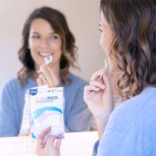 wellsamed FLOSSPICK Zahnseidesticks 2in1 Flosser Zahnseidenhalter 30 Stk.