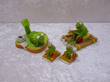 J49nsa - 4 x Kermit Frosch Design Jim Henson Muppets - Vintage 2000 