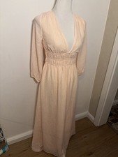 H&M Damen Maxi Kleid babyrosa