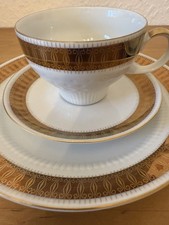 Kaffeegedeck 3tlg Kahla DDR Porzellan Goldrand Sammeltasse Sammler Golddesign
