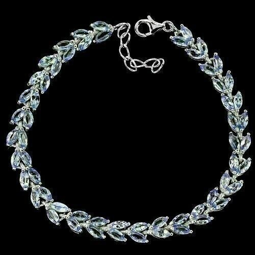 Silber armband tansanit - silber,