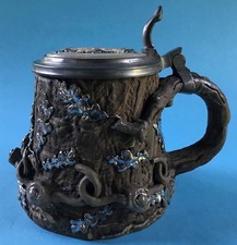 ½Liter Steinzeug Krug Mettlach 216 Bierkrug Bier-Brauer Stern Villeroy&Boch 1860