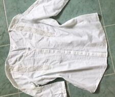 Damenbluse, Tunika, Spitze, Landhaus, Trachten, Batist Gr. 42 weiß neuwertig