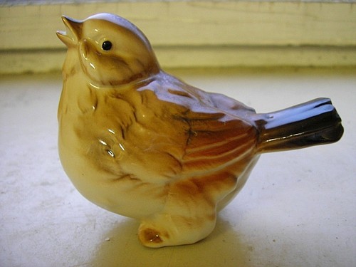 Porzellan vogel sperling - porzellan,