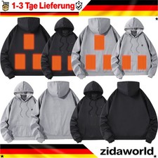 USB beheizbarer Hoodie für Herren Damen Elektrischer Heizmantel Hoodies Pullover