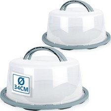 2x Kuchen Transportbox Platte