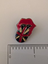 Rolling Stones:  Tongue Metal shaped  Original Badge/Button