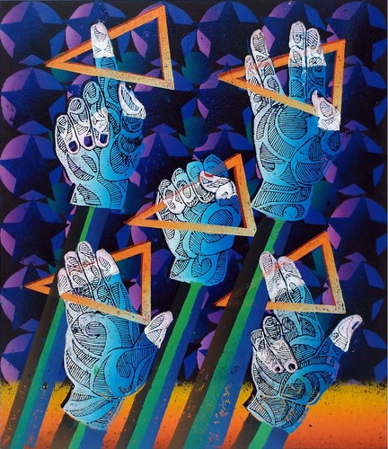 Linolschnitt druckgrafik kunst - linolschnitt,