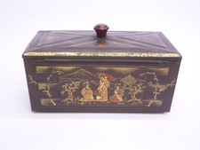 HARIBO LAKRITZEN: ART DECO BLECHDOSE: BONN/RHEIN: 1930er JAHRE: ASIATIKA MOTIV