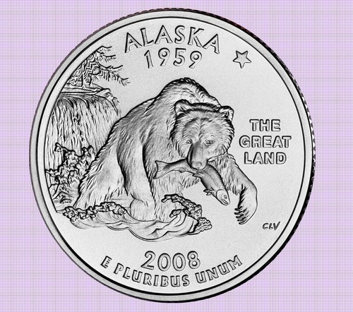 Quarter dollar alaska 2008 - alaska,