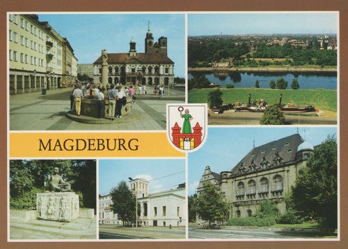 Alte ansichtskarte magdeburg - ansichtskarte,