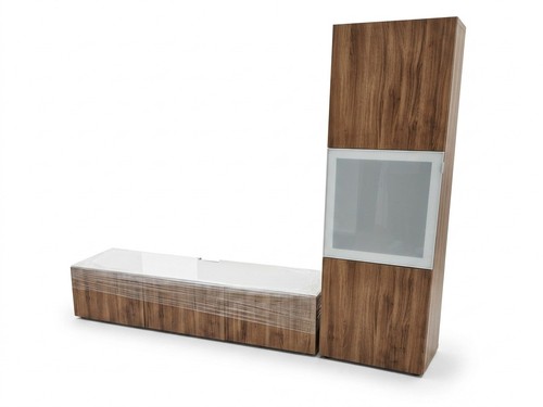 Wohnwand aus holzwerkstoff und - wohnwand,
