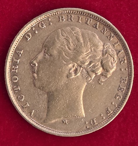 1880 victoria gold sovereign - 1880,