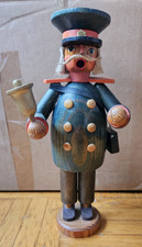 Räuchermann Räuchermännchen Schaffner Zugführer  Erzgebirge  20 cm DDR  Expertic