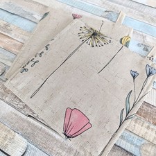 Blumen Topflappen, Untersetzer als 2er Set - Rosen und herbstliche Blätter